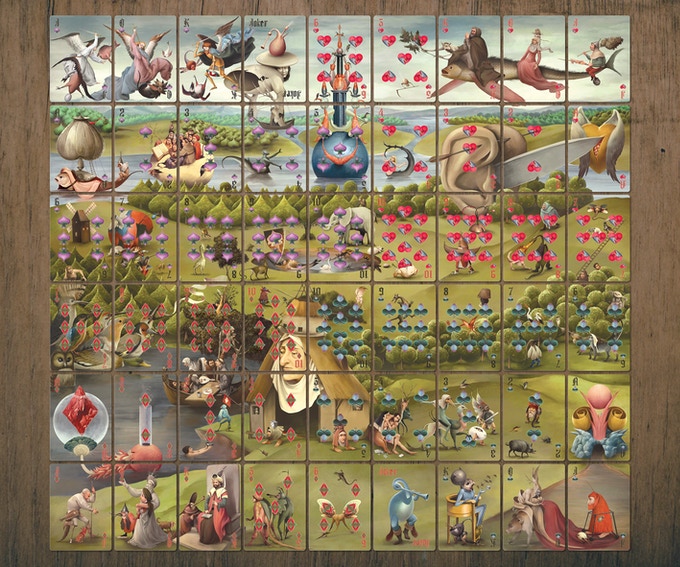 BOSCH Playing Cards. An outpouring of pictorial fantasy in a