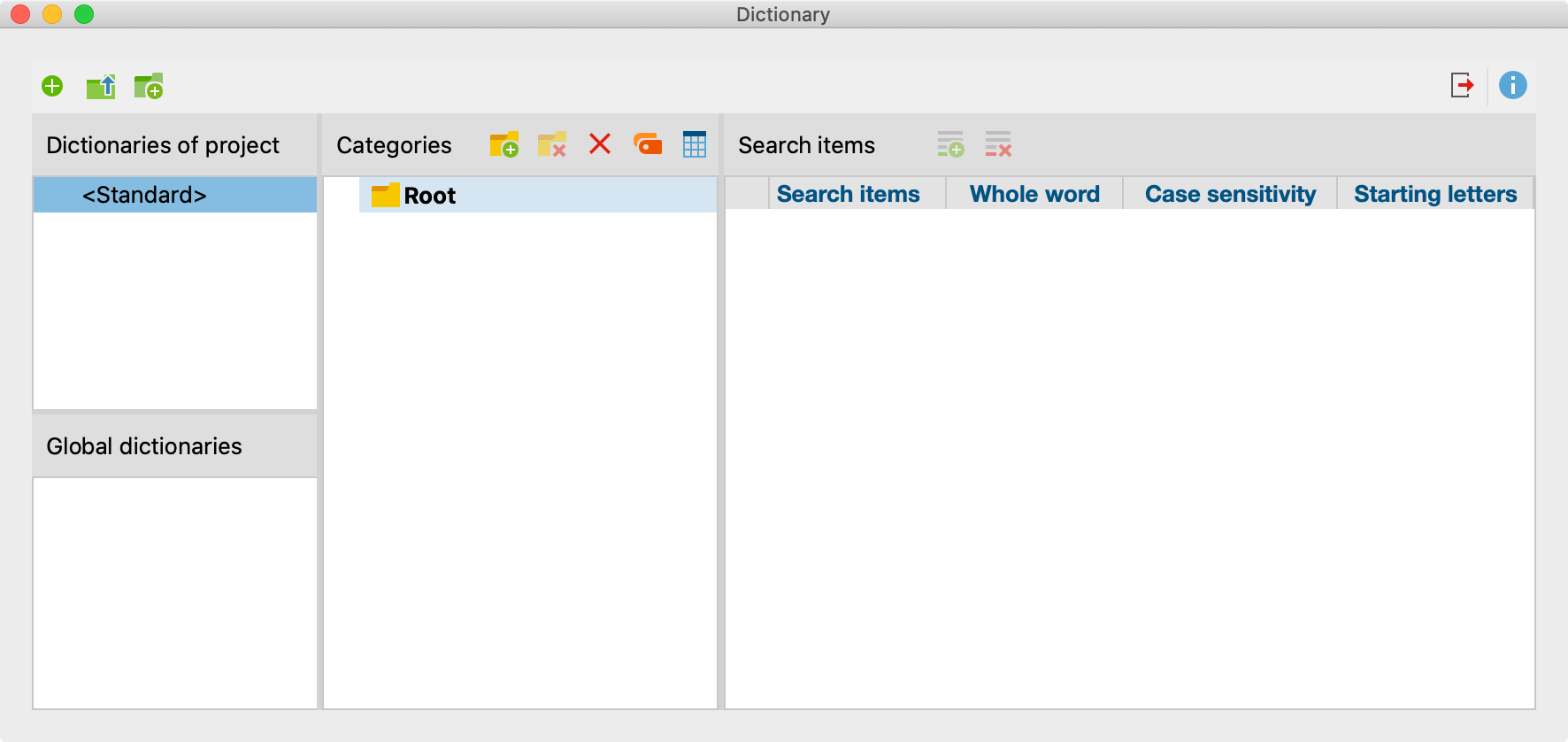 Managing Dictionaries MAXQDA