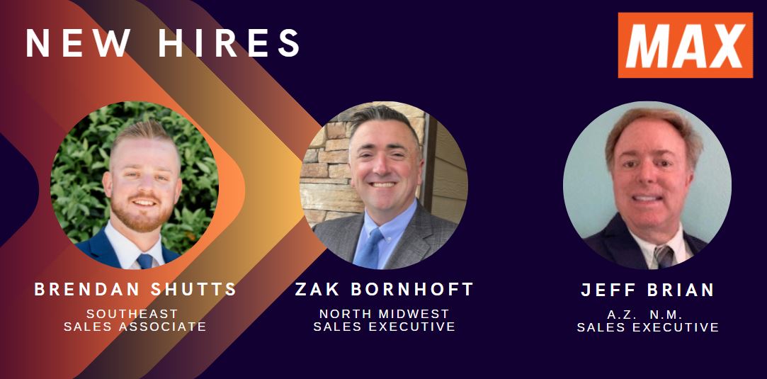 MAX Press Release MAX Grows its Sales Team With New Regional Hires