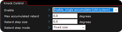 Built-in knock control