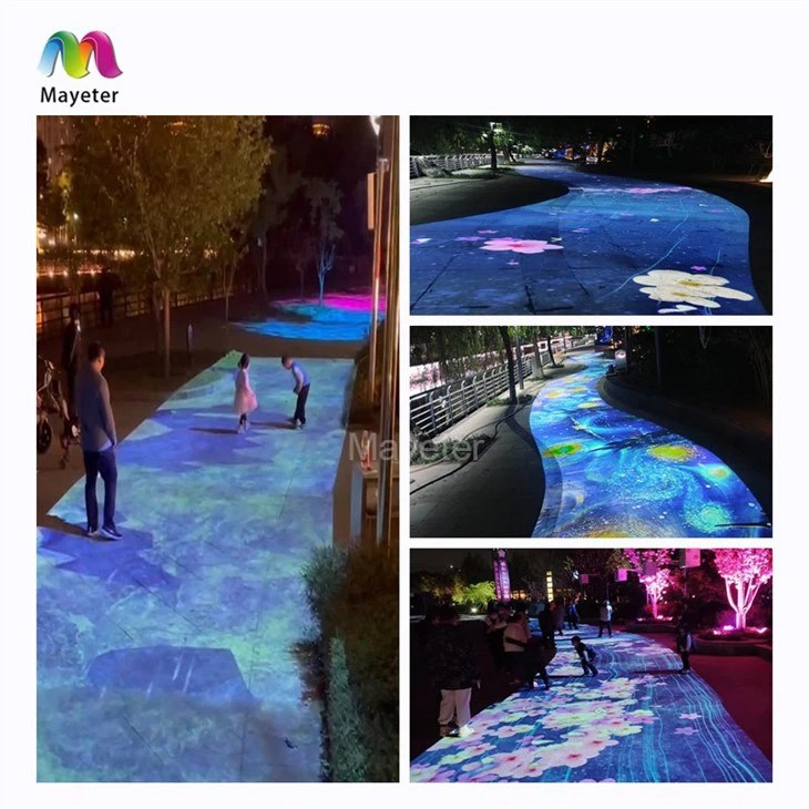 China Outdoor Screen Outdoor Advertising Projector Ground Projection