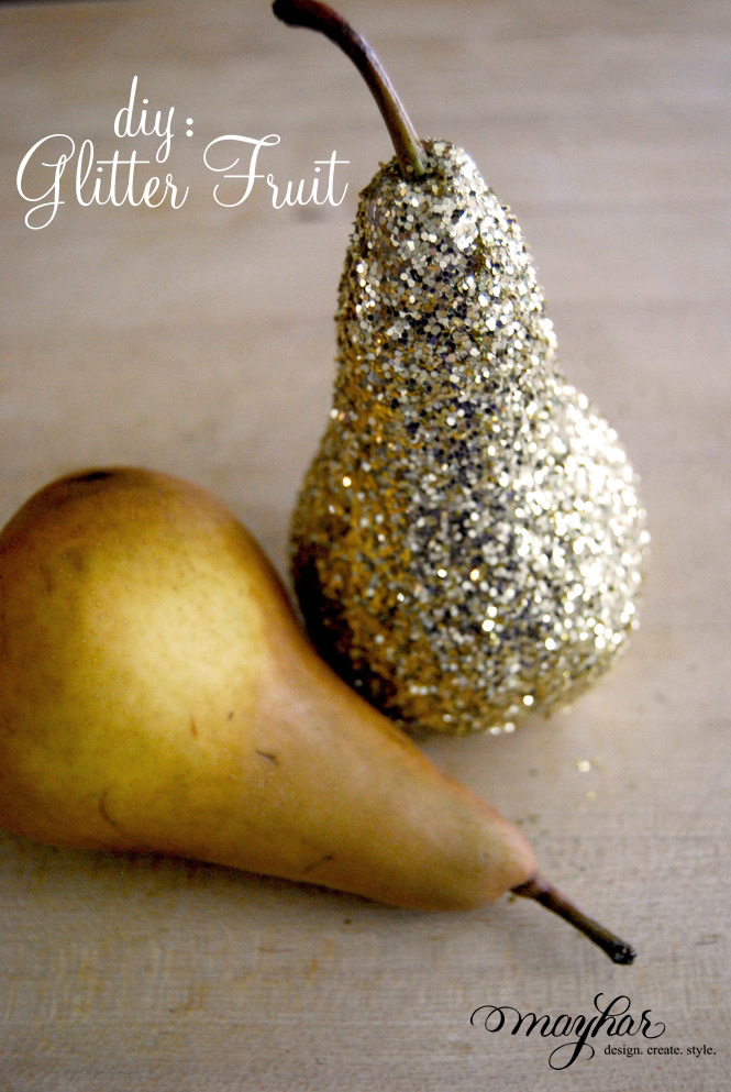 DIY Glitter Fruit Mayhar Design