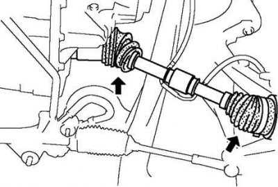Preliminary check of the drive shaft (Mazda3 BK (Axela) 2003-2009