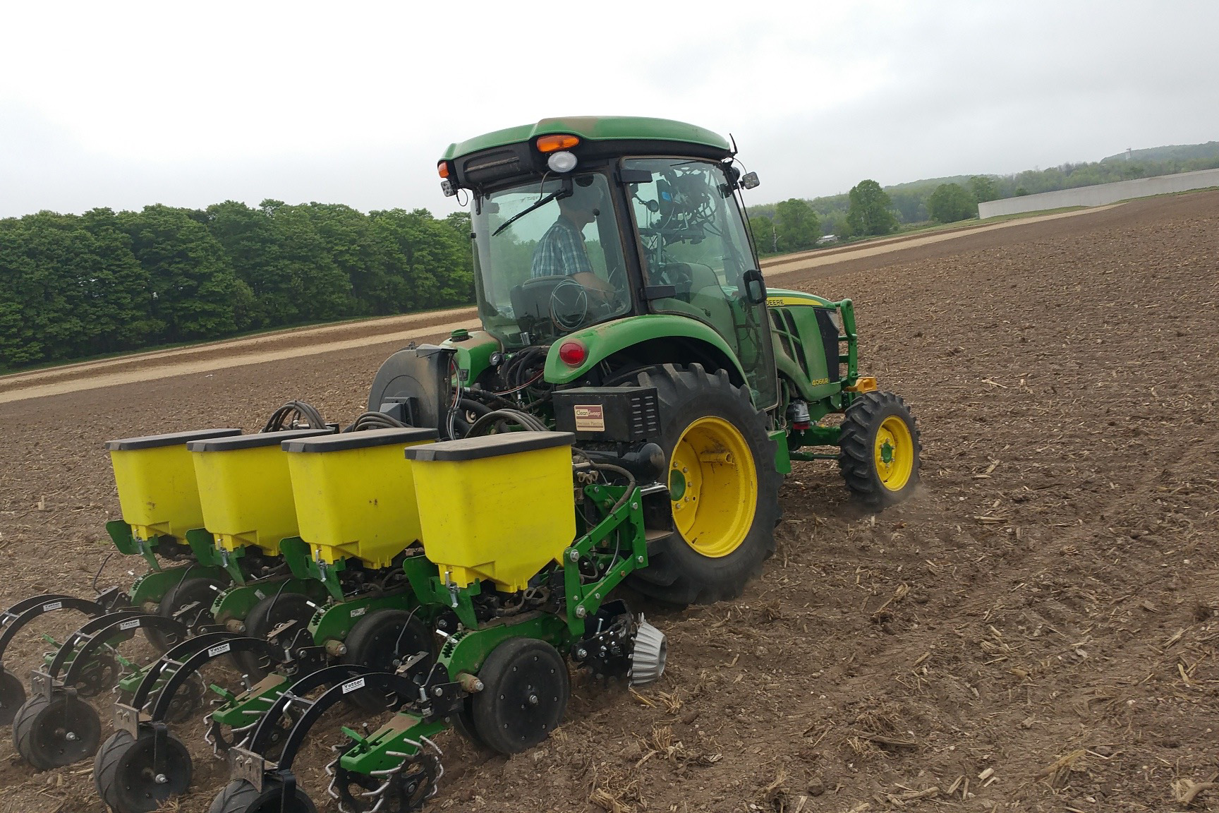 Corn maze gps planting