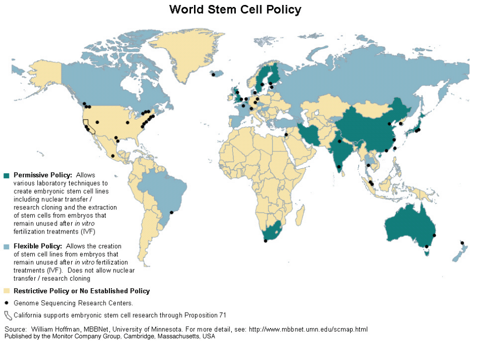 Cell Map Of The World Stem Cell Policy World Stem Cell Map