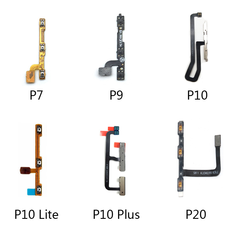 Power On Off Volume Up Down Button Key Flex Cable For Huawei P7 P9 P10
