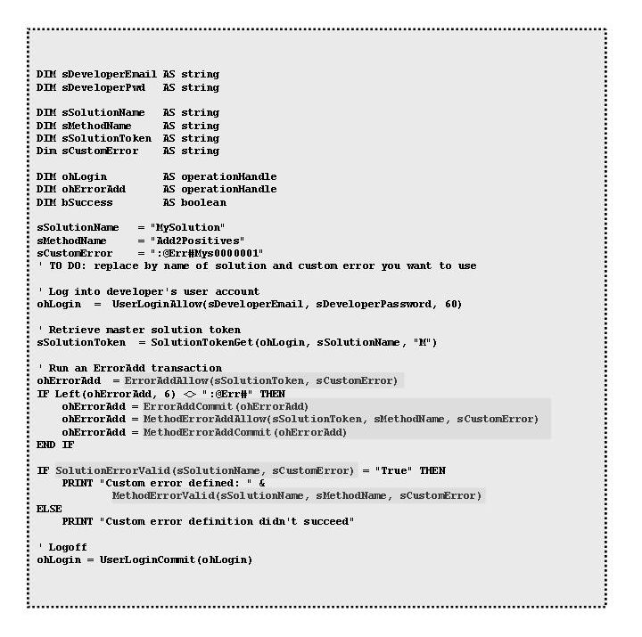 API Tutorial Lesson 13 Adding Custom Errors to Methods