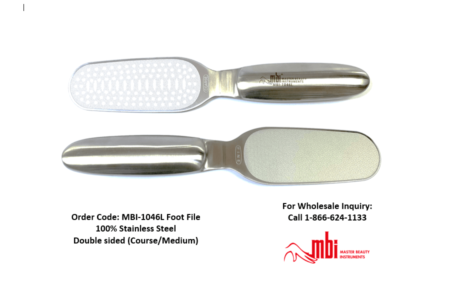 MBI1047L Stainless Steel Foot File Medium/Coarse (New Arrival) MBI