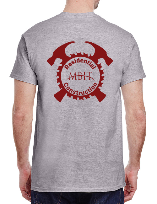 Residential Construction Tshirt MBIT School Store