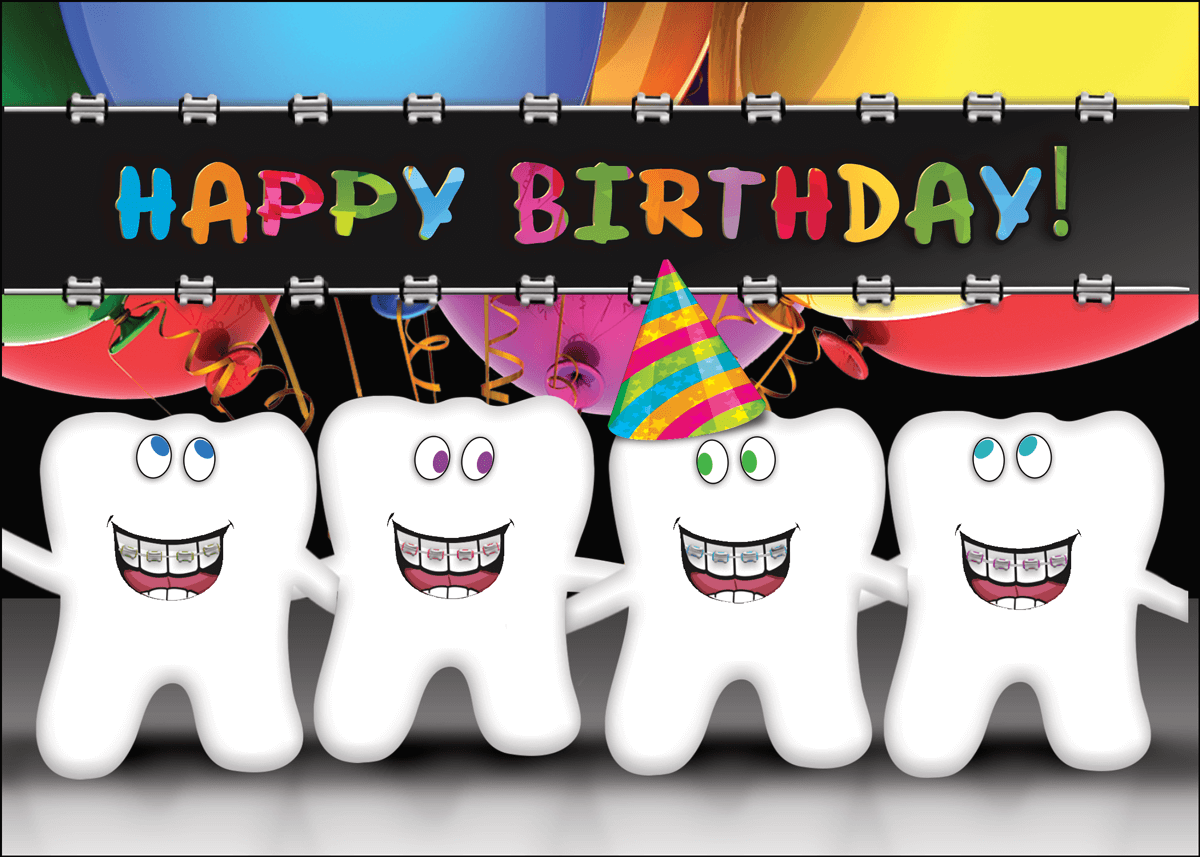 Ortho Birthday Cards (BDAYBRACKETSG) Purchase Birthday Cards for