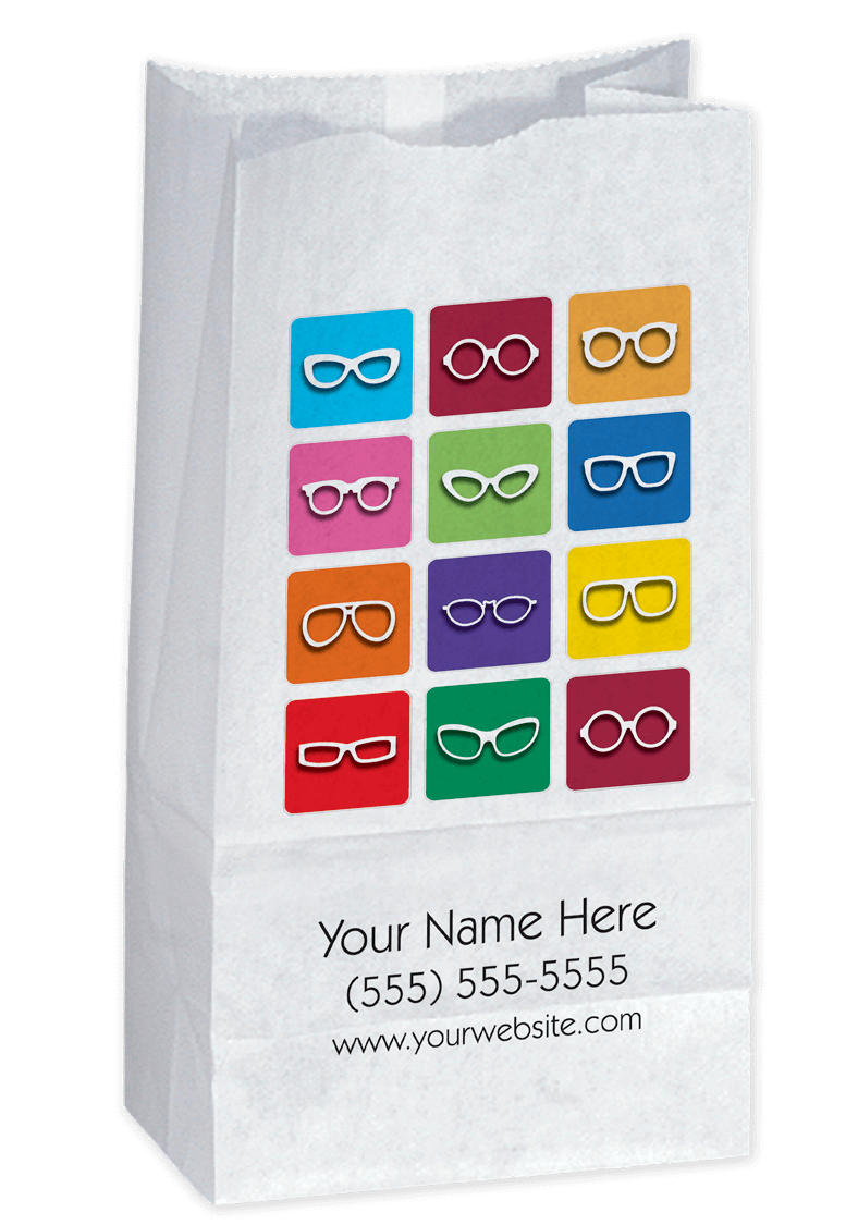 Custom Optometry Popcorn Bags (CPOPBAG) Order Customized Popcorn Bags