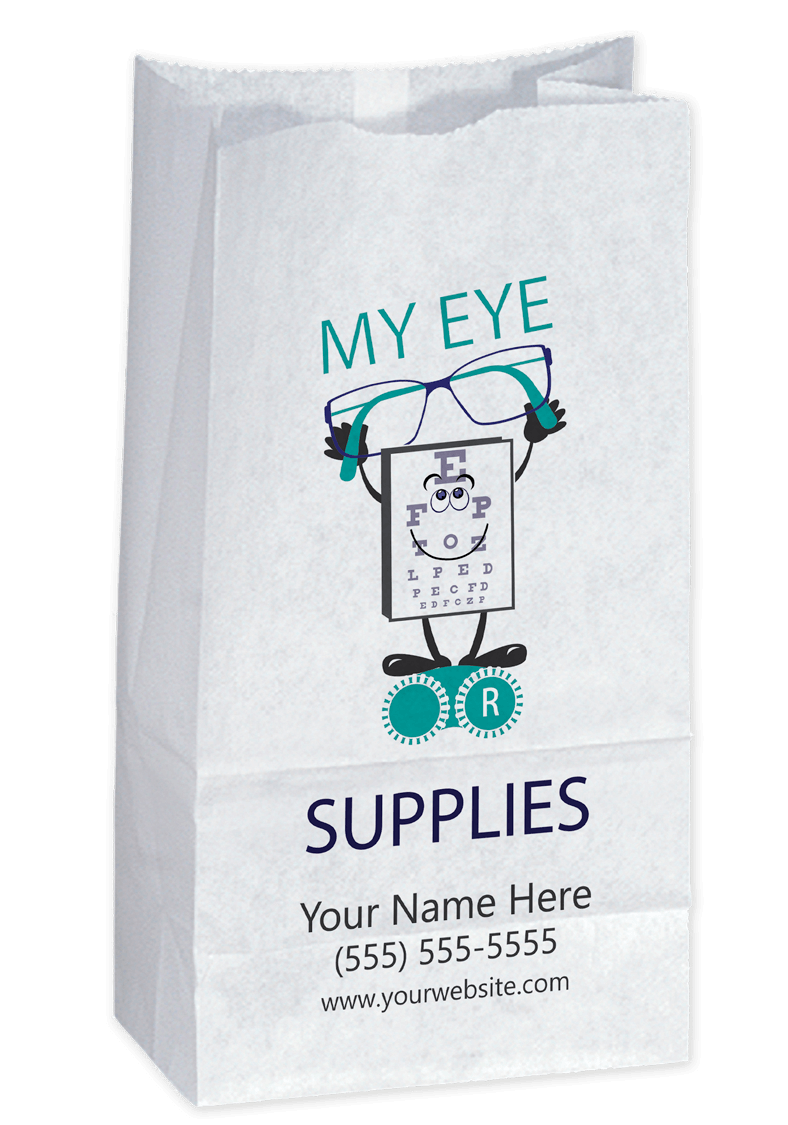 Custom Optometry Popcorn Bags (CPOPBAG) Order Customized Popcorn Bags