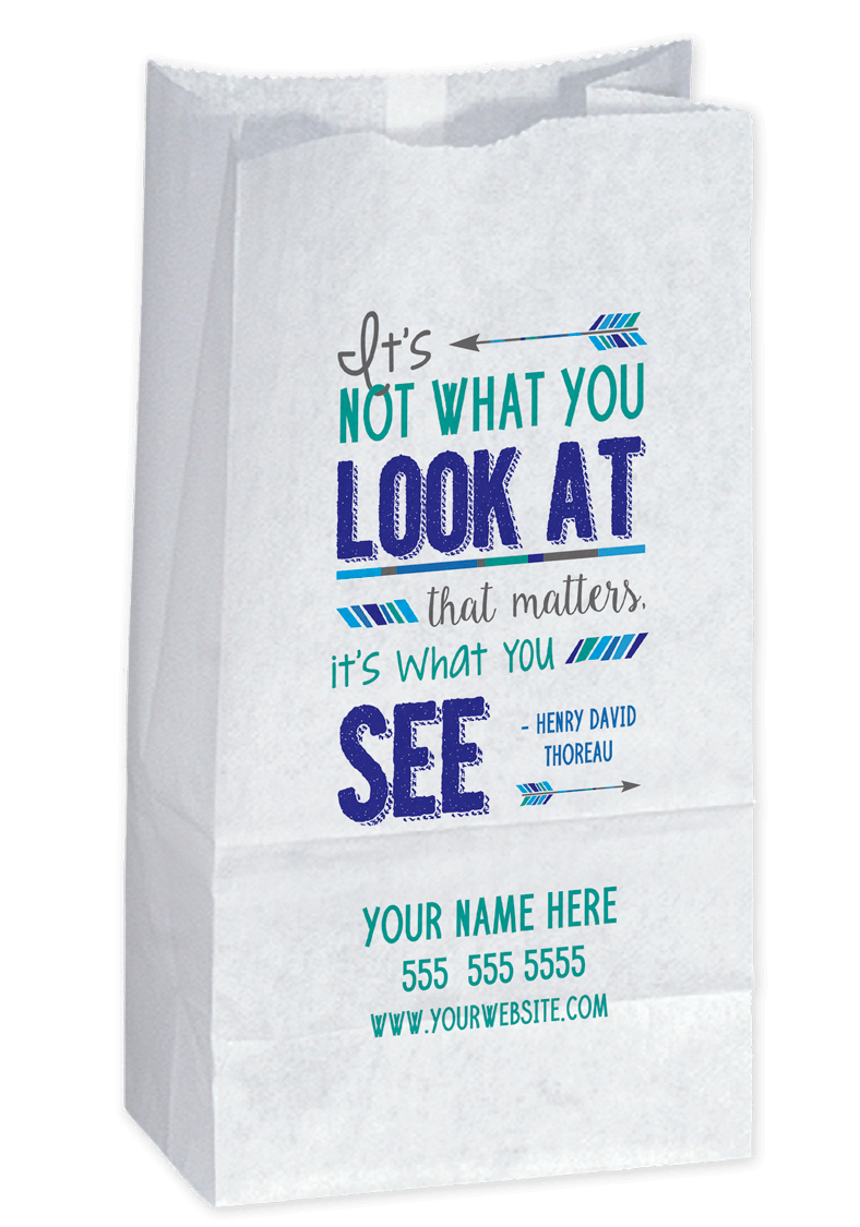 Custom Optometry Popcorn Bags (CPOPBAG) Order Customized Popcorn Bags
