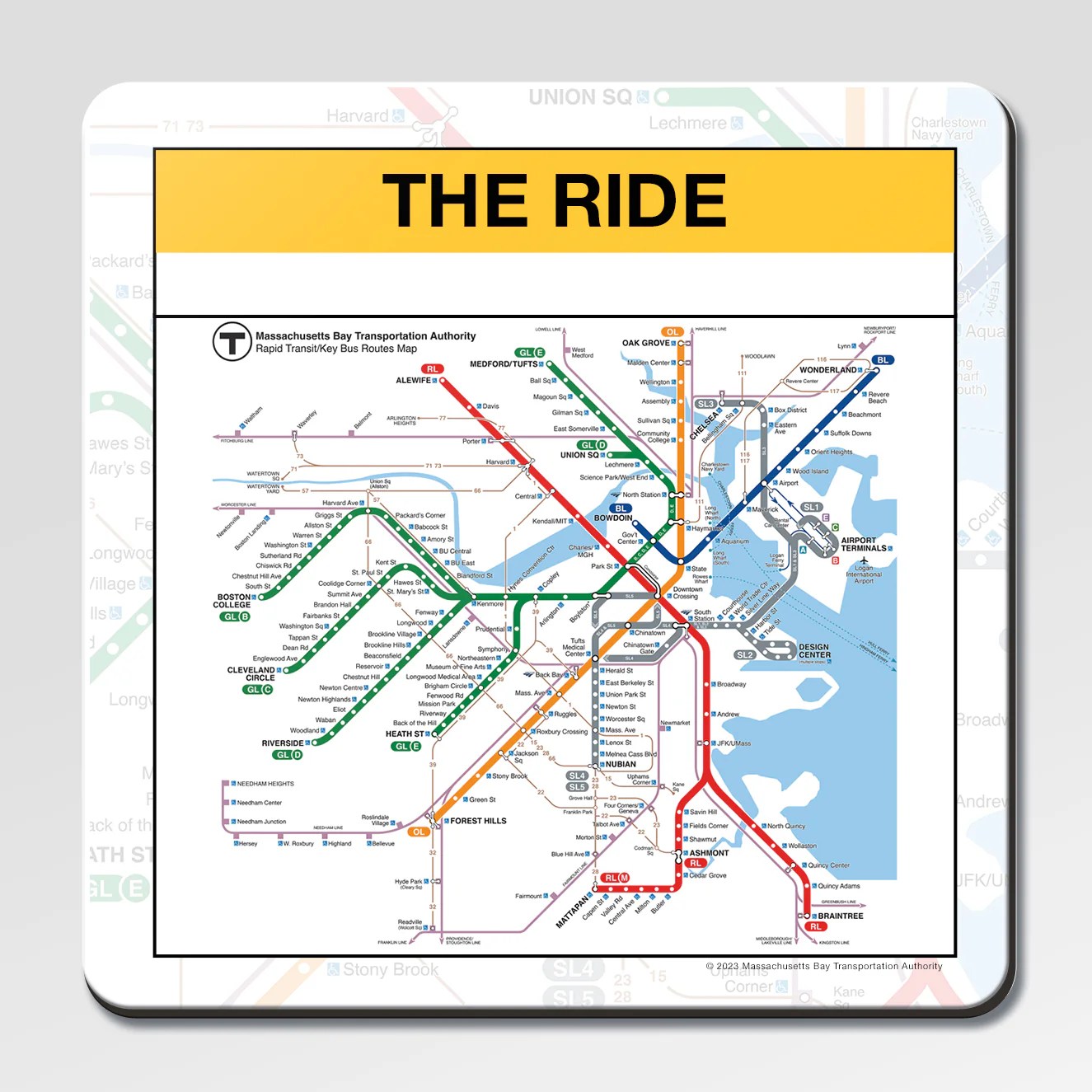 MBTA The Ride Coaster MBTAgifts