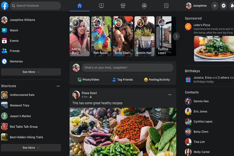 Facebook Desktop Sediakan Tampilan Dark Mode - Mbtech