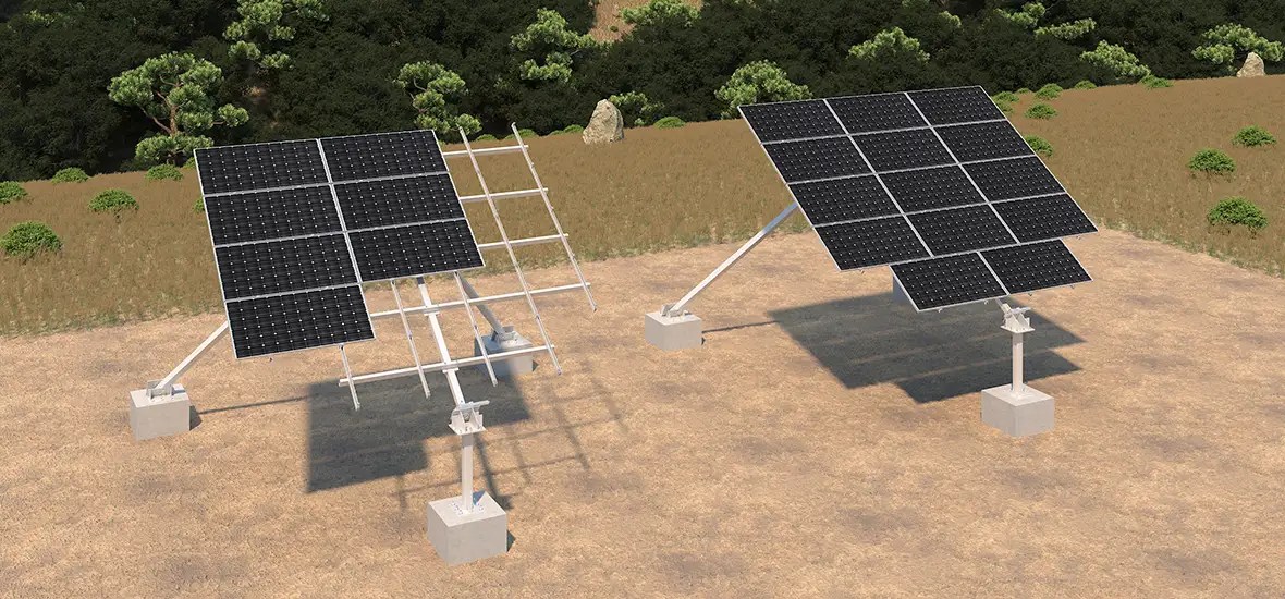 Tilted Single Axis Solar Tracker Mibet