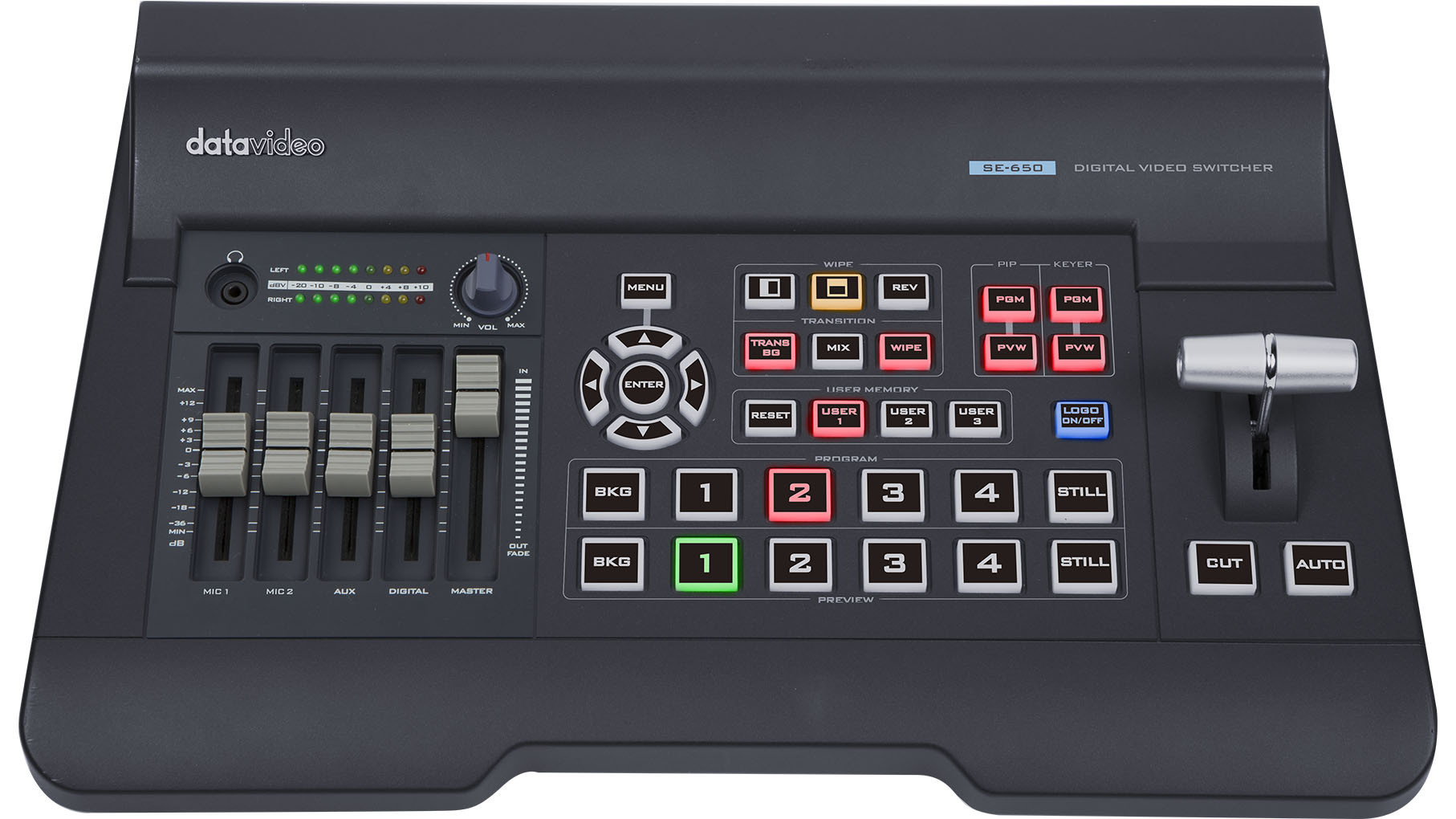 Video Switcher SE650 รองรับ HDSDI / HDMI Input ทำ Chromakey Luma key