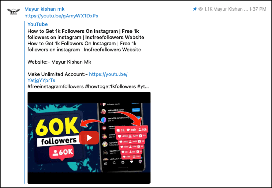 Instagram credentials Stealers Free Followers or Free Likes
