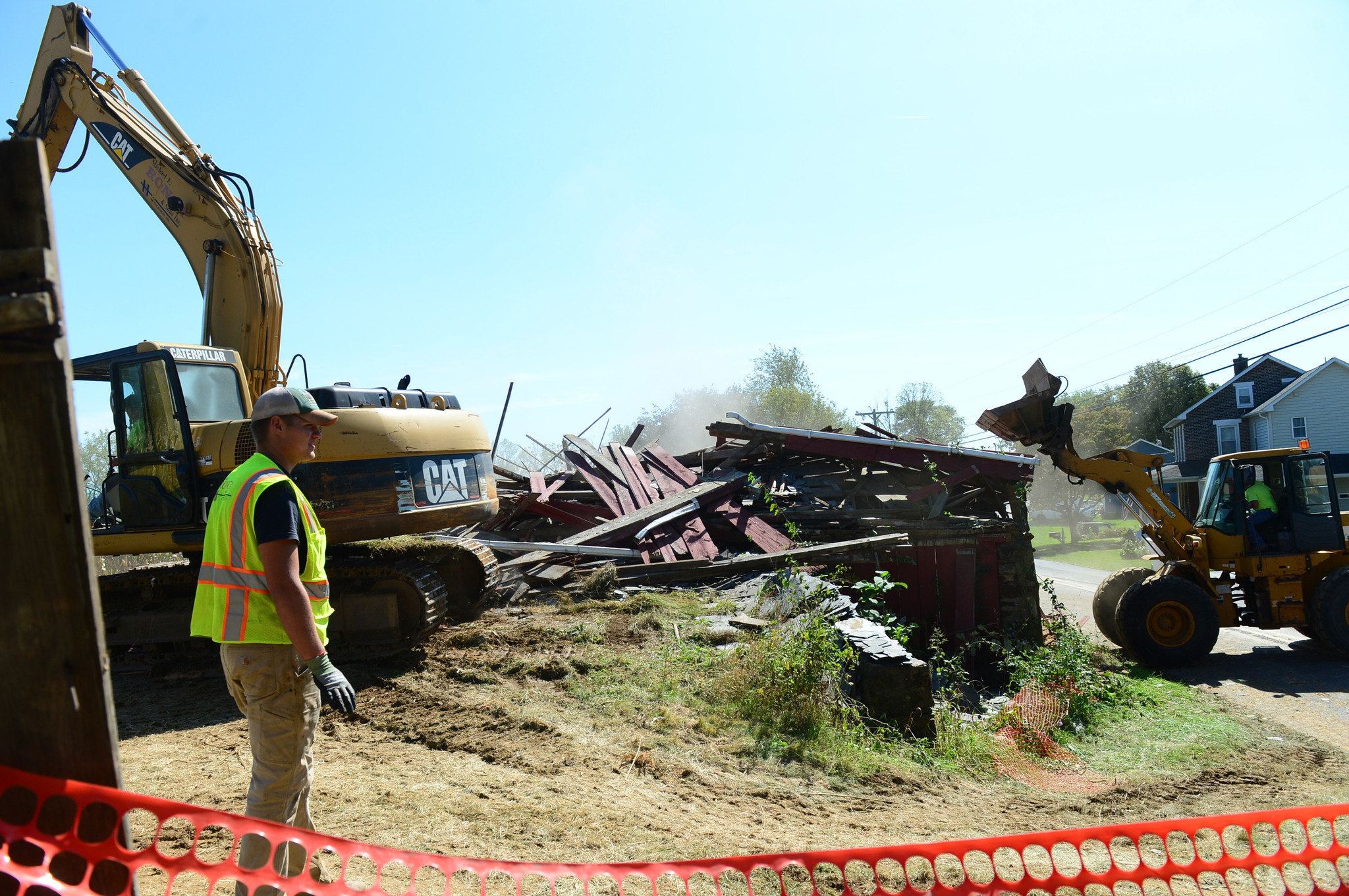 Barn Demolition in Lower Nazareth PHOTOS The Morning Call