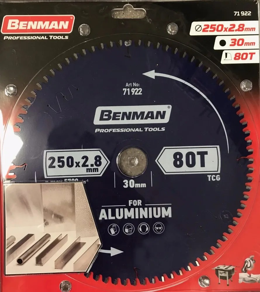 Saw blade aluminium table&miter saw 250x2.8mm McCabe Feeds