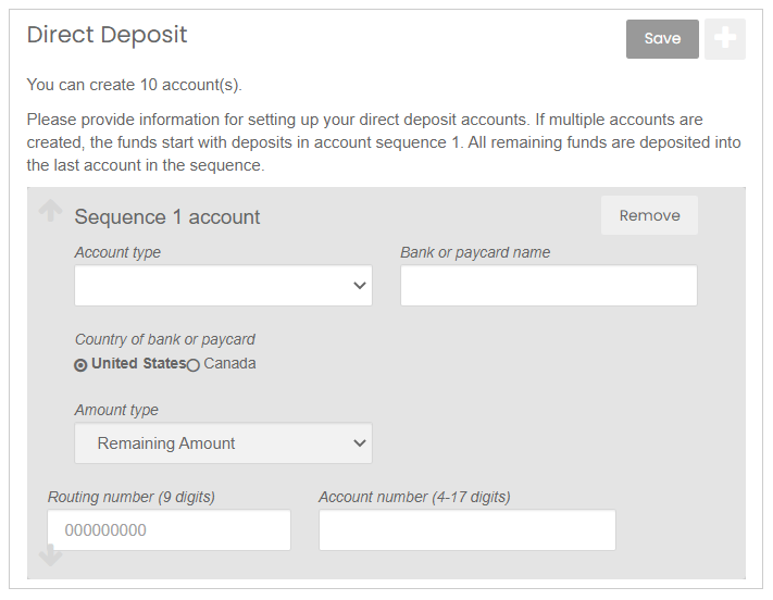 Direct Deposit Instructions McCall Staffing Services