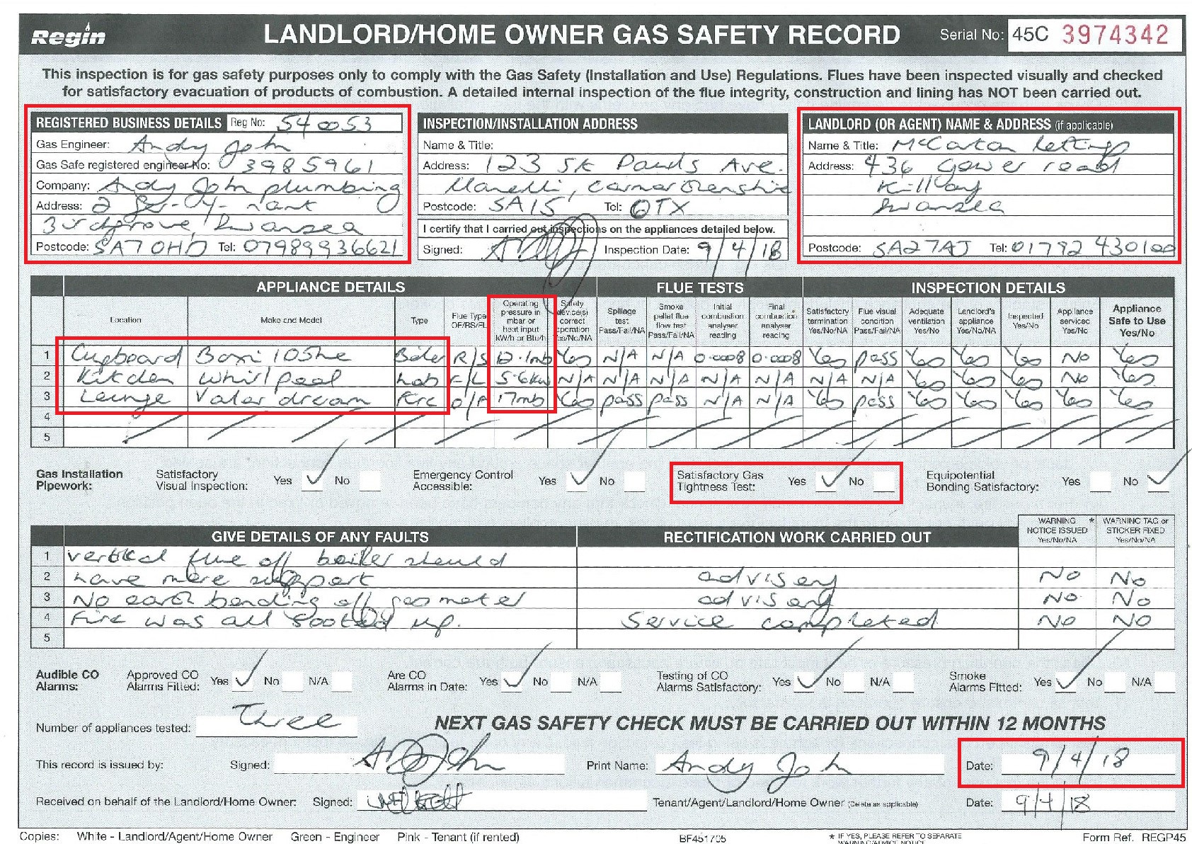 Is Your Landlords' Gas Safety Certificate Valid? McCartan Blog