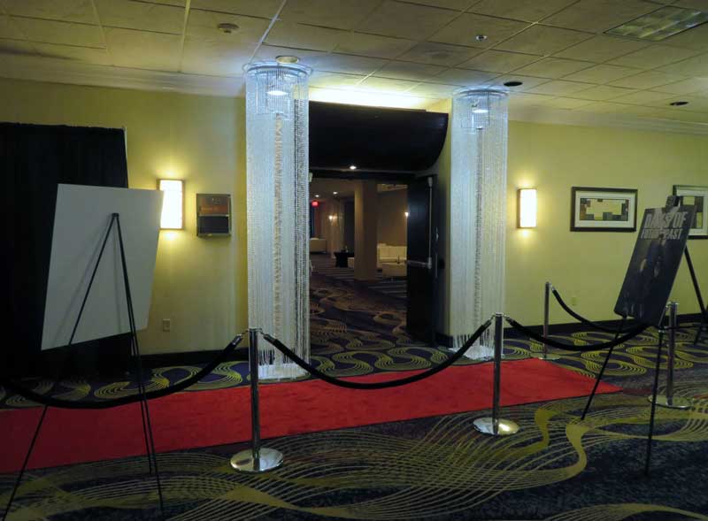 Lit Crystal Freestanding Column Rental Rochester, NY Buffalo, NY