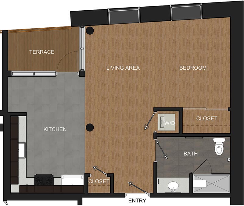 1 Bedroom Lofts & Studio Floor Plans Luxury Apartments in Troy NY