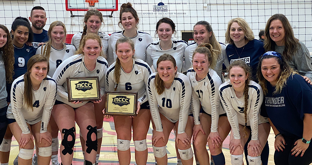 Manhattan Volleyball Wins Conference Tournament Midwest Christian