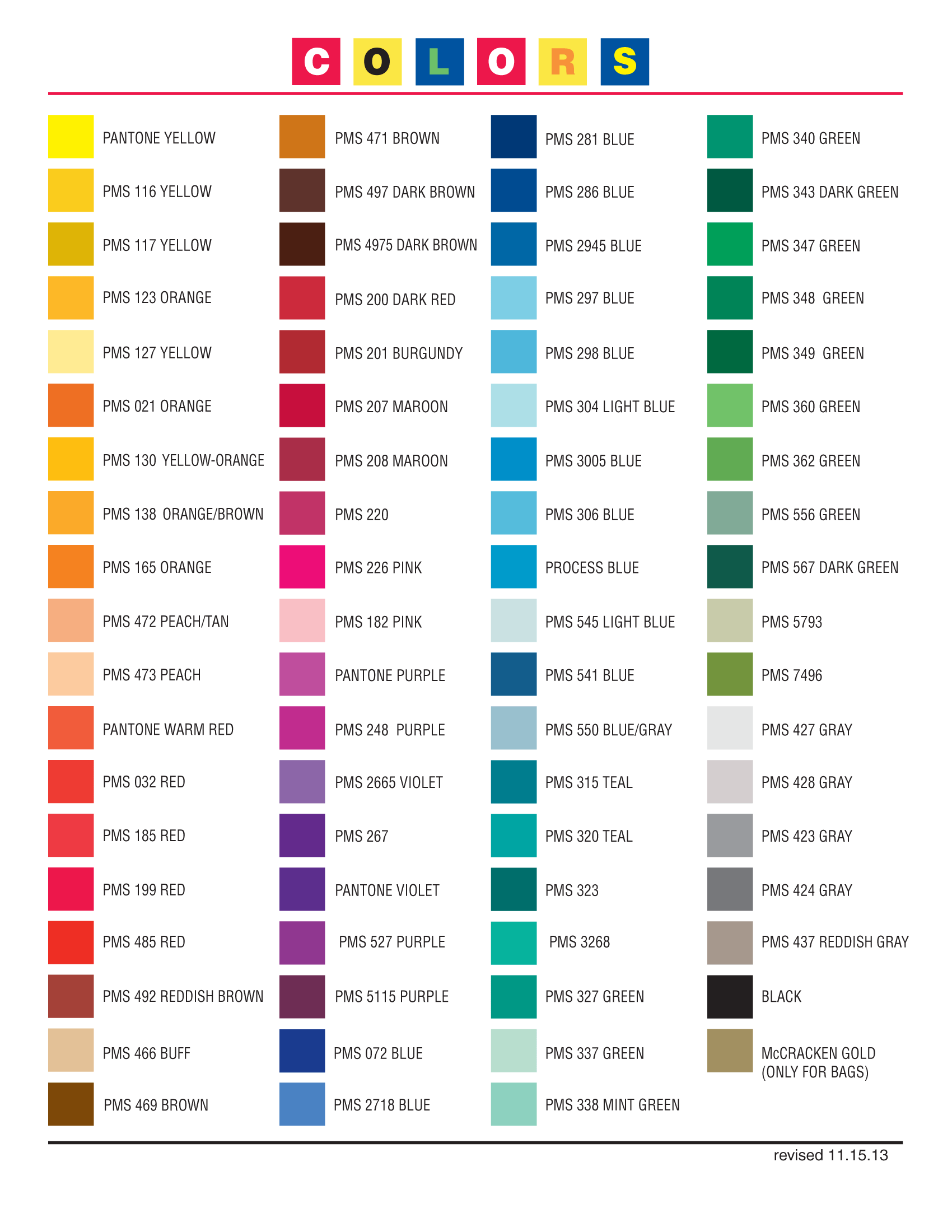 Custom Labels McCracken Bag & Label