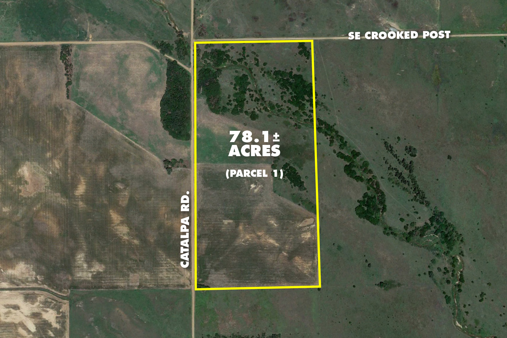 (Barber County) ABSOLUTE PARCEL 1 78.1 +/ Acres Of Ag With Creek, 78