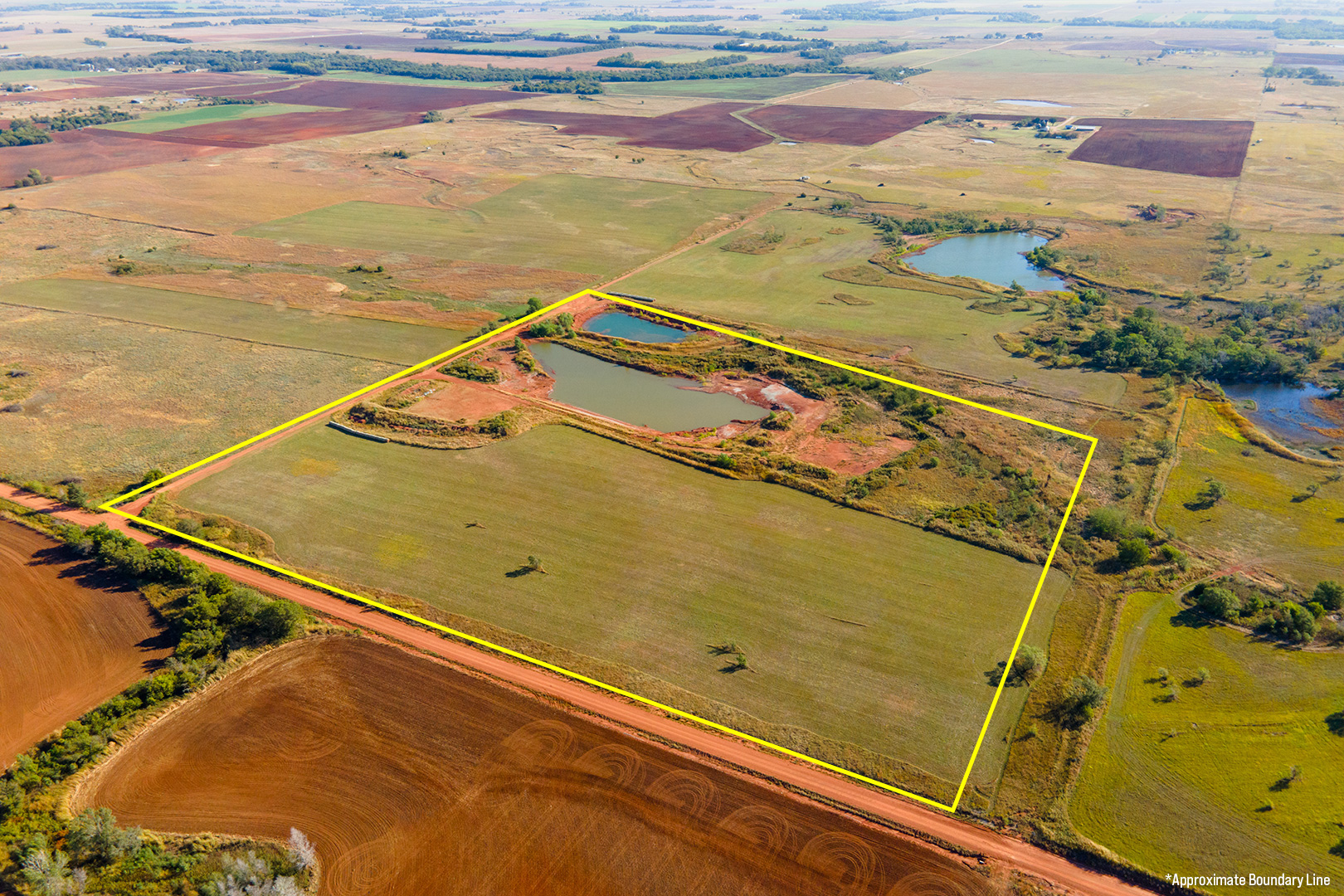 (Kingman County) 37.1 +/ Acres W/ 2 Ponds, 37.1 +/ Acres On SE 90th