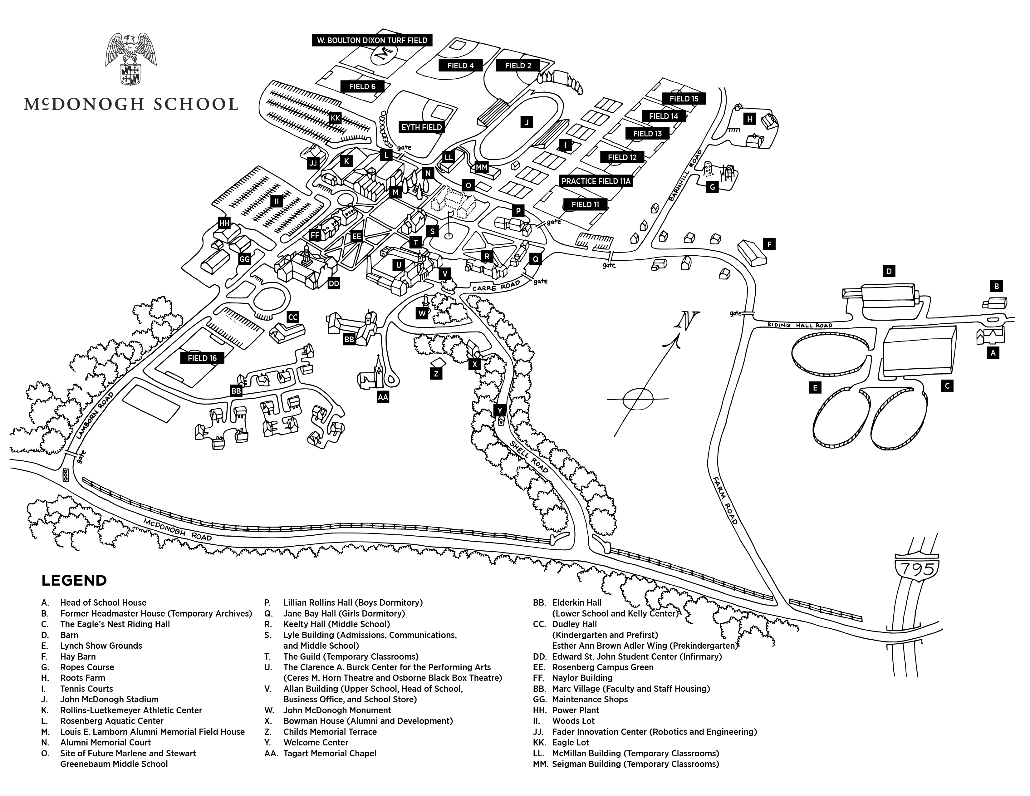 2017 Dobson High School Campus Map Map