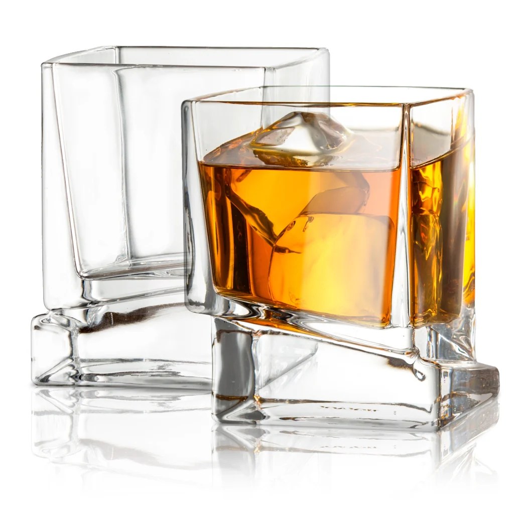 Heavy Square Base Whiskey Glasses Barware Drinkware