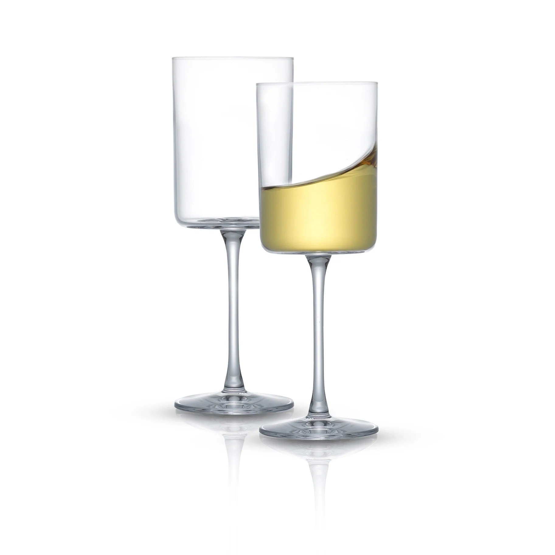 Straight Edge Wine Glasses Square Crystal Wine Glass Drinkware
