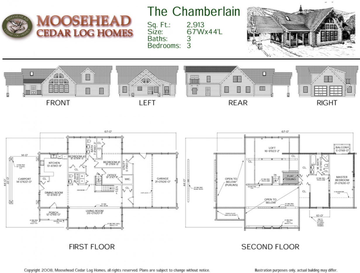 Chamberlain Cabin/ Log Home — Moosehead Cedar Log Homes