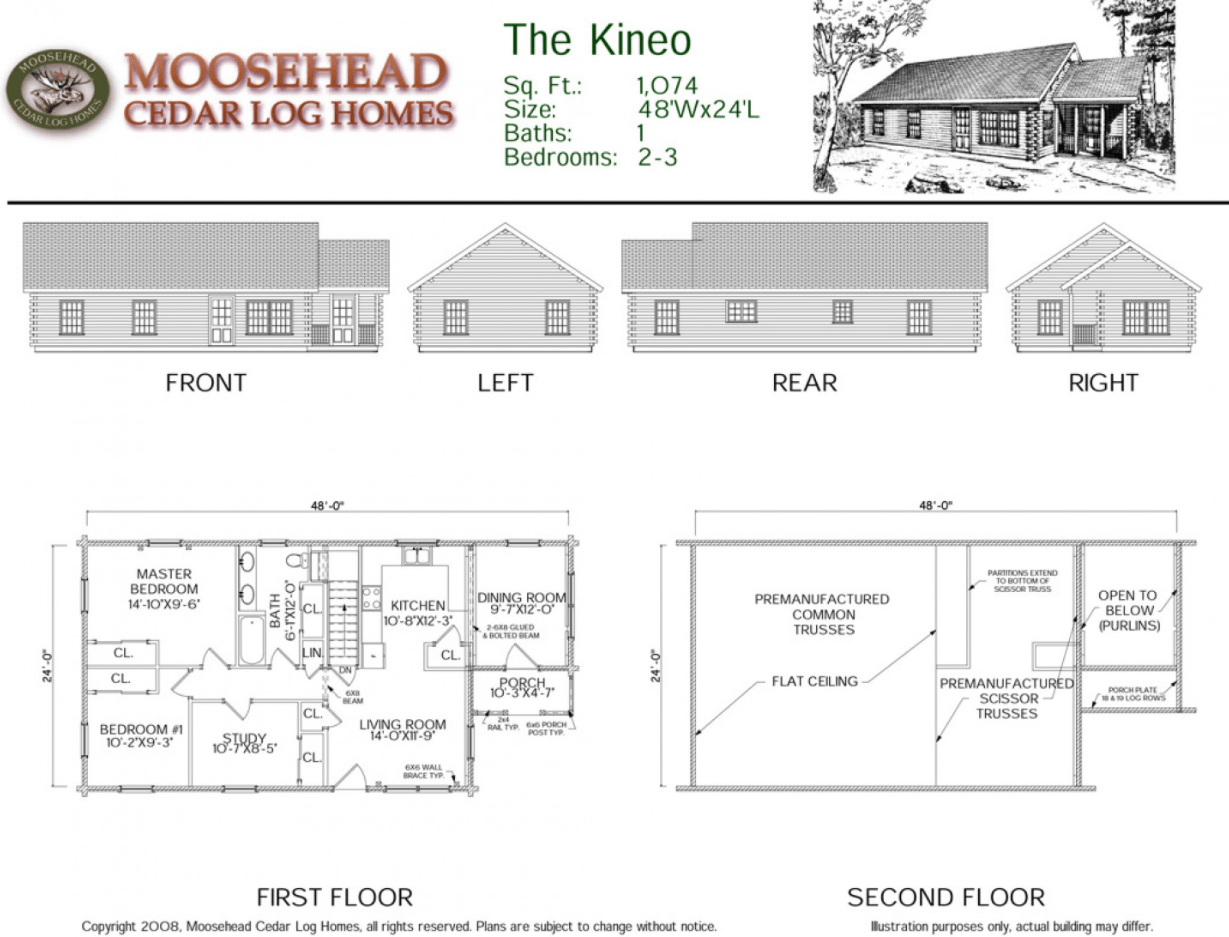 Kineo Cabin/ Log Home — Moosehead Cedar Log Homes