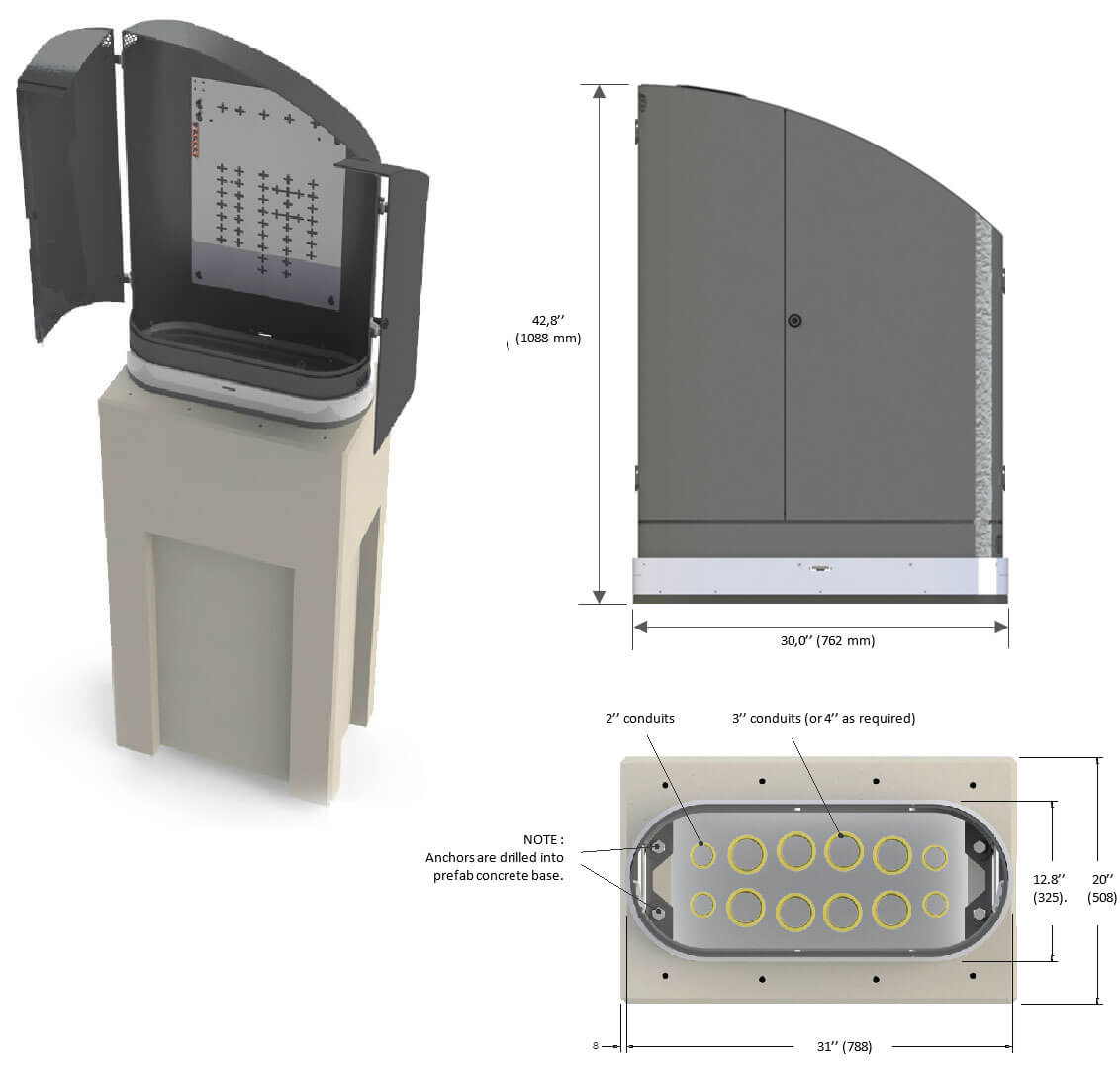 Outdoor Pedestal Power & Pedestals MCM Integration