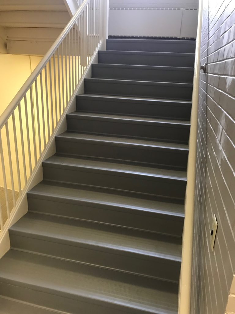 Musson Rubber Vinyl Stair Treads make staircases safe and attractive