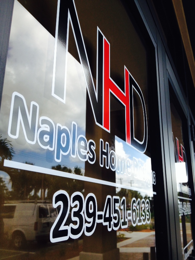 Window Graphics lettering & Decals ⭐ Naples Florida