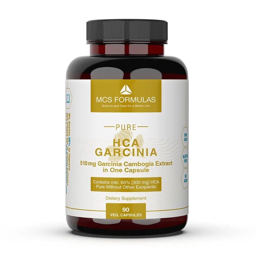 HCA Garcinia Pure, 510mg/Capsule MCS Formulas