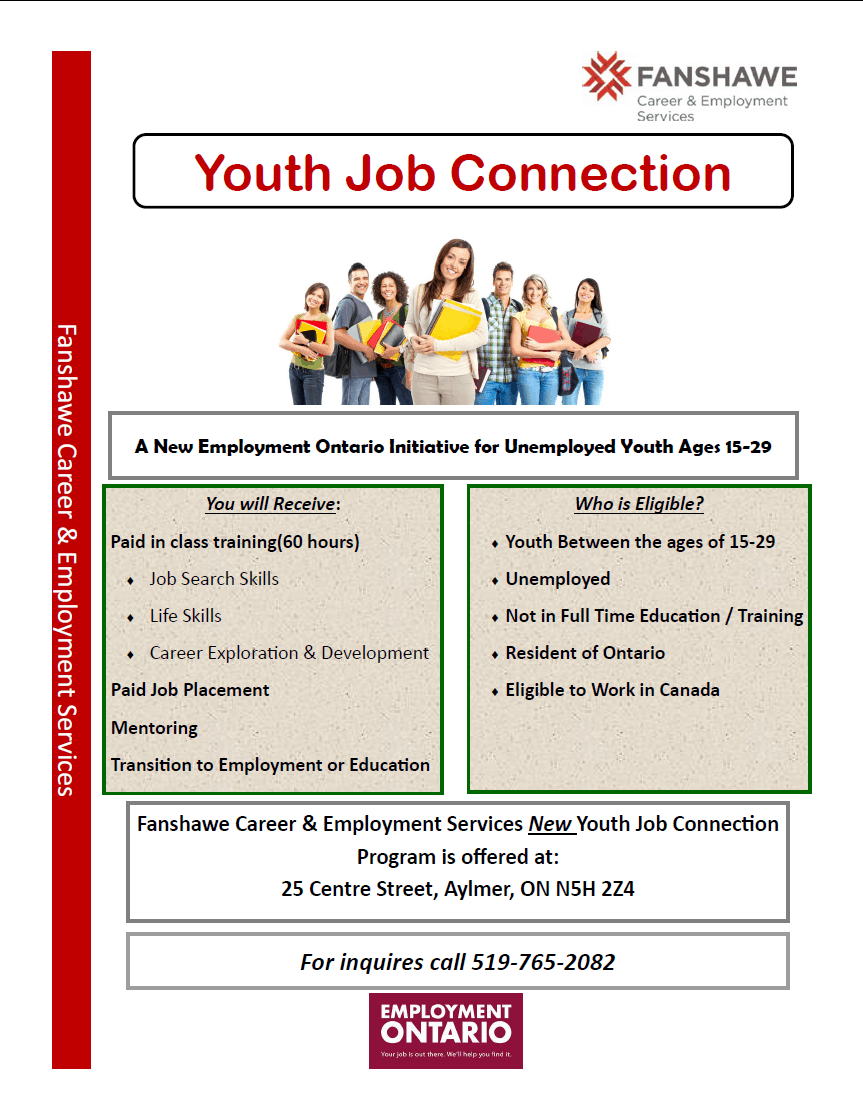 NEW Youth Job Connection Program Mennonite Community Services of