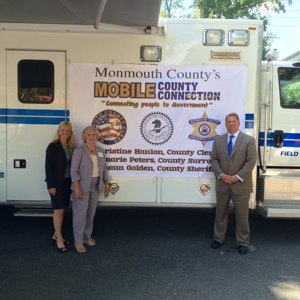 MONMOUTH COUNTY CLERK, SURROGATE AND SHERIFF UNVEIL MOBILE COUNTY