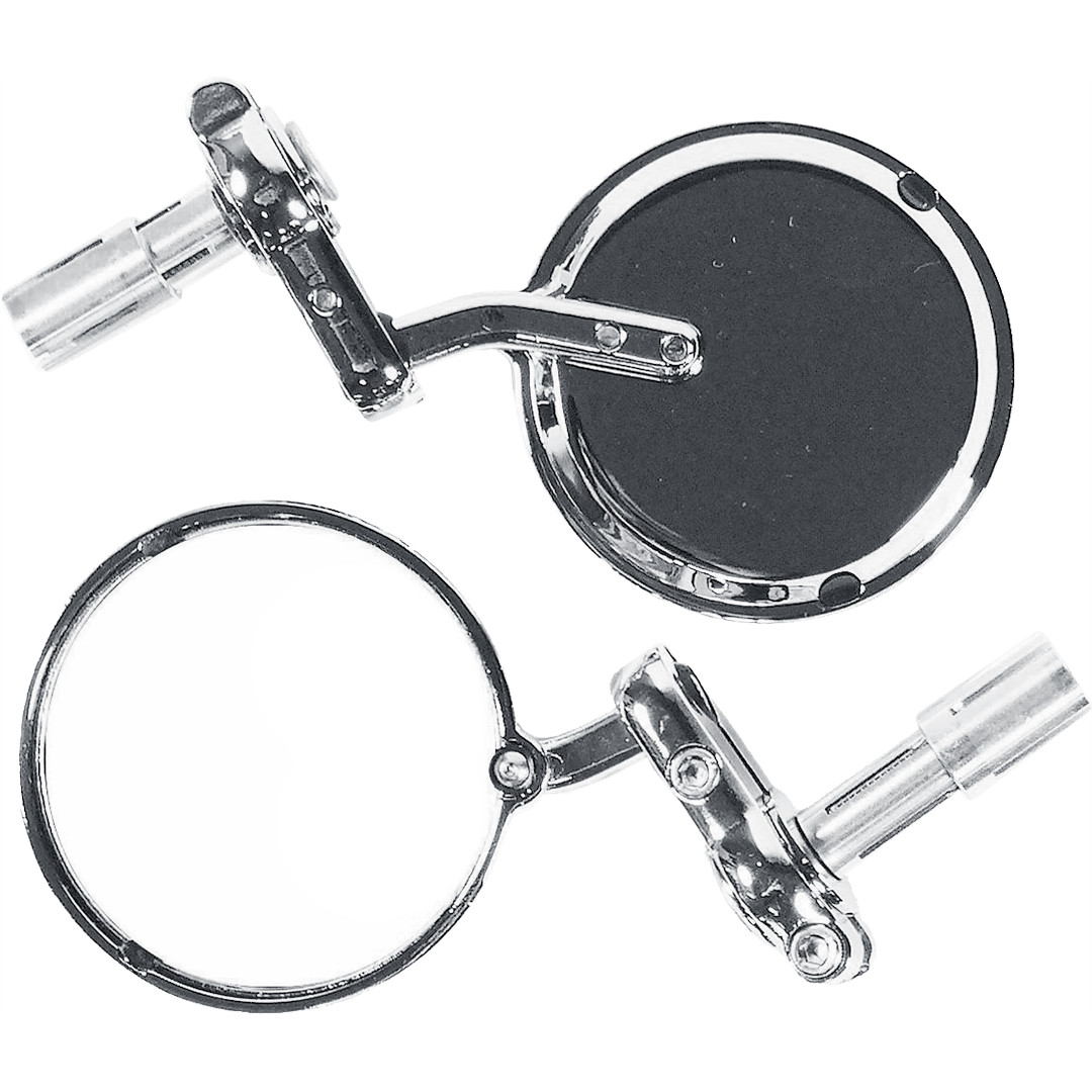 MB14C FOLDING BAR END MIRROR CHROME*