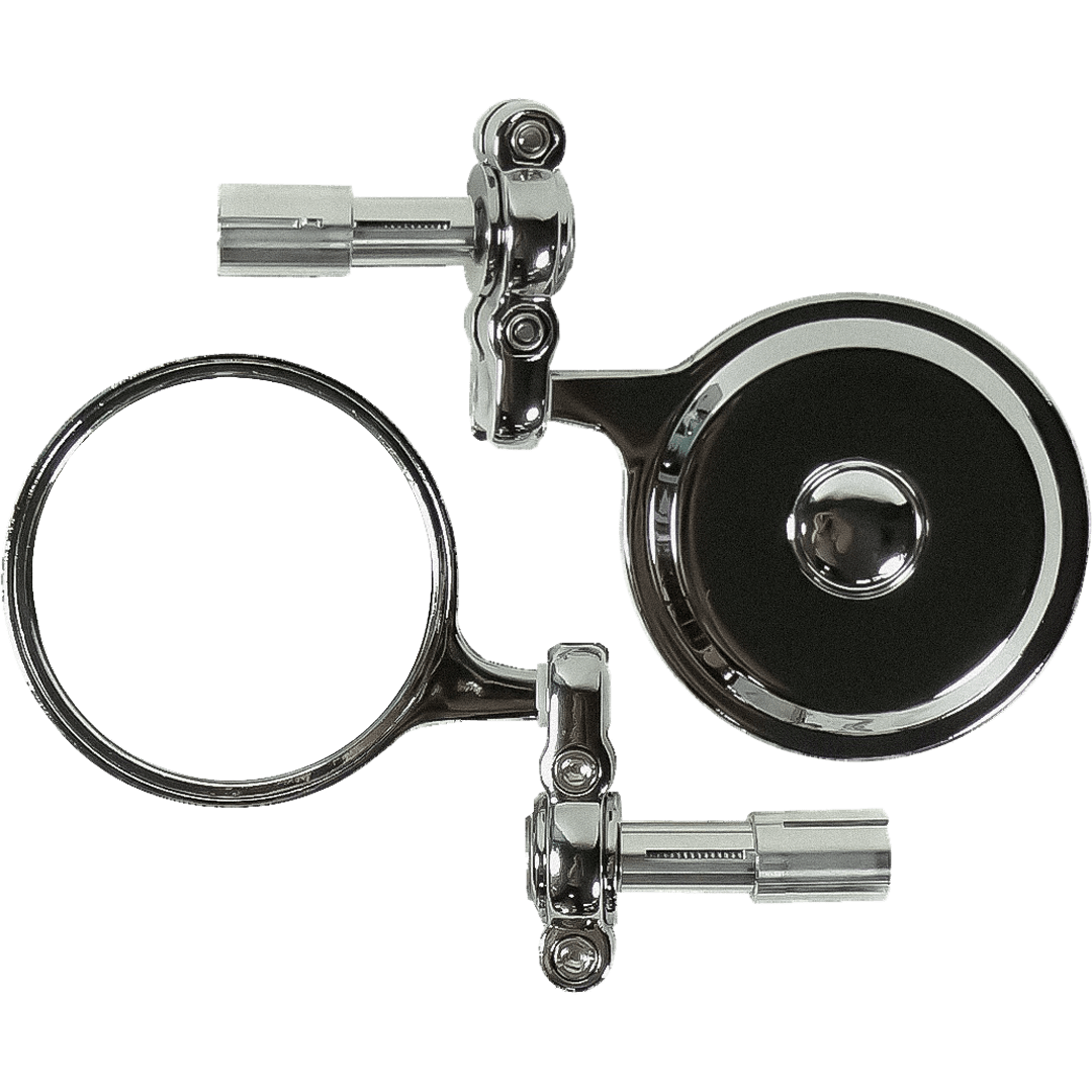 MB15C MINI FOLDING BAR END MIRROR CHROME