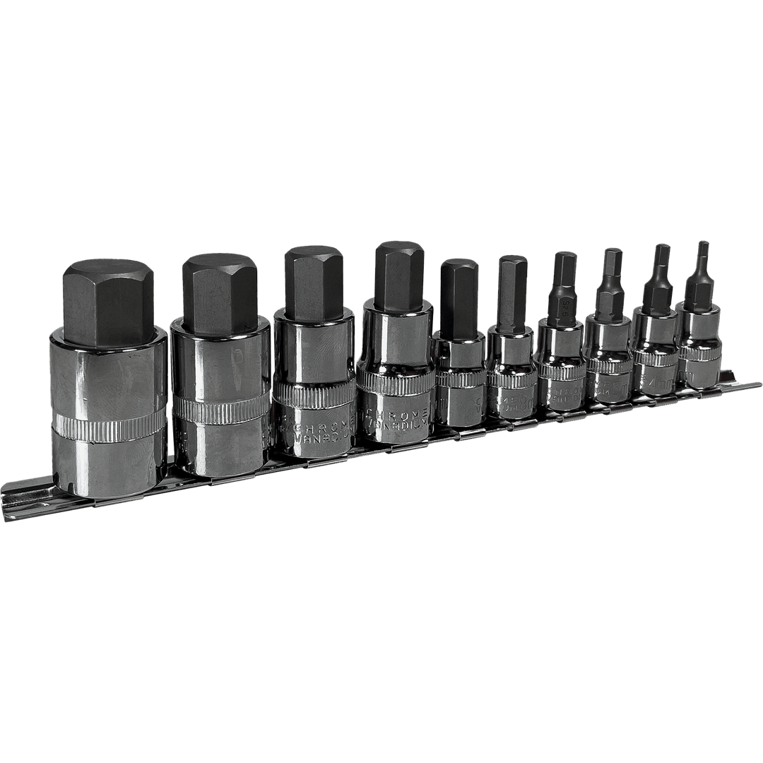 UPHBSS HEX BIT SOCKET SET (10 PCE)* Prokit