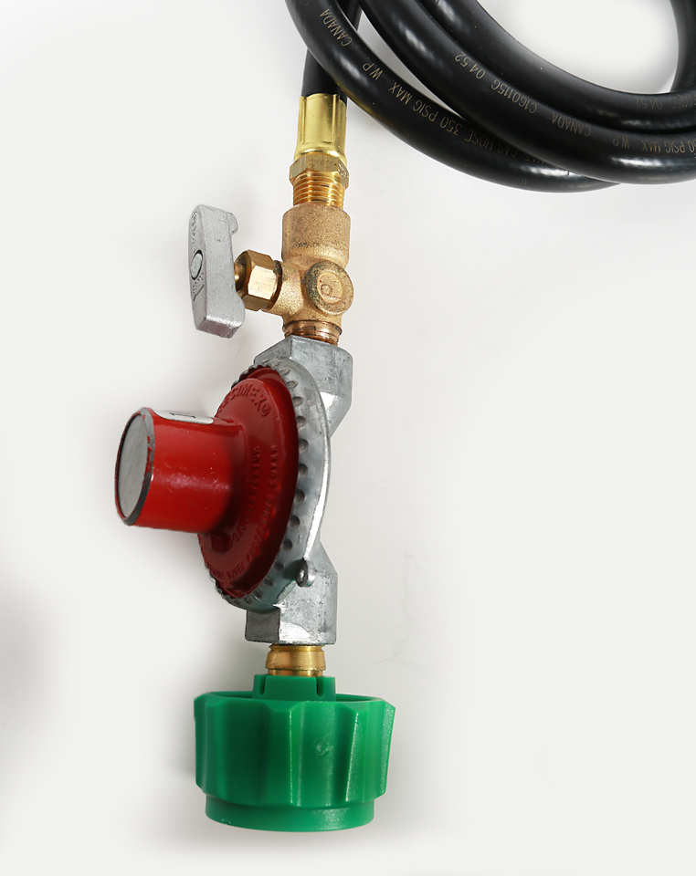 652 HOSE & REGULATOR HIGH PRESSURE 10 PSI W/GREEN