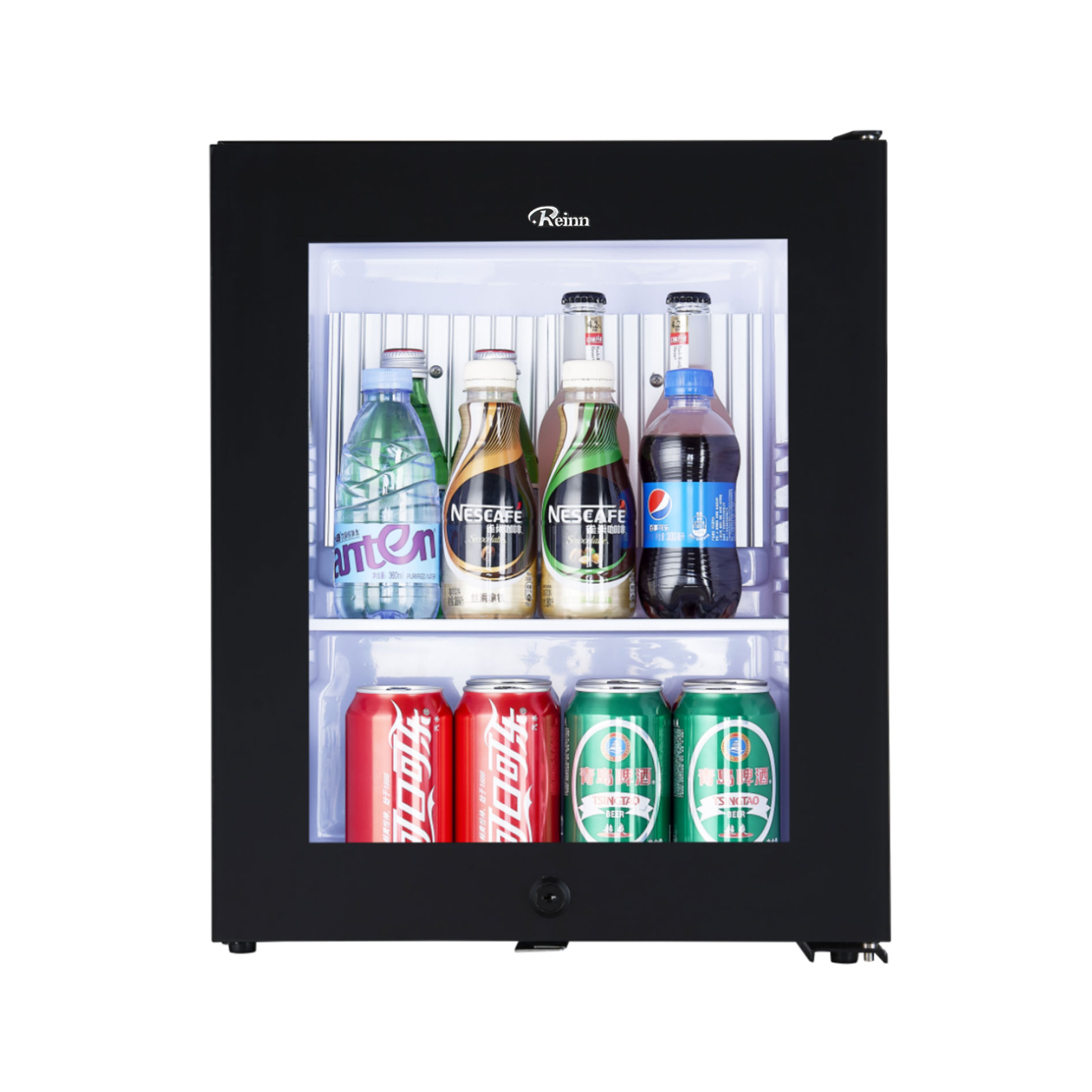 China Glass Door Hotel Mini Bar Fridge Professional Hotel Mini Fridge M