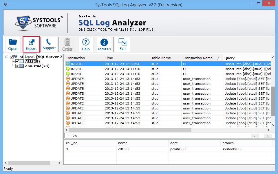 Steps to View SQL LDF File Using LDF Viewer Software