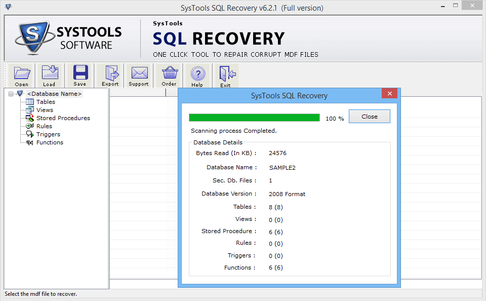 MDF Recovery Software to Repair Corrupt MDF Database Files